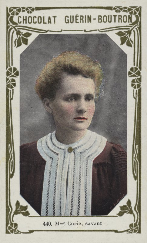 Madam Curie, bilgin (renkli fotoğraf) by French School
