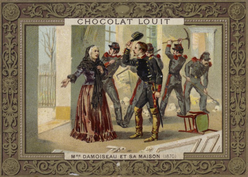 Madam Damoiseau ve Evi, 1870 by French School