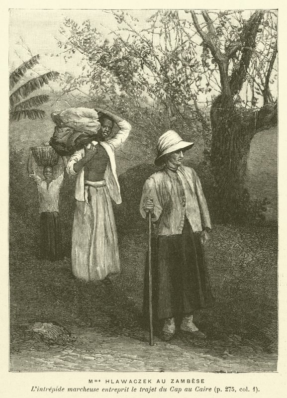 Madam Hlawaczek Au Zambese (gravür) by French School