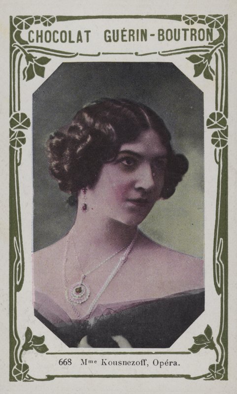Madame Kousnezoff, Opera (renkli fotoğraf) by French School