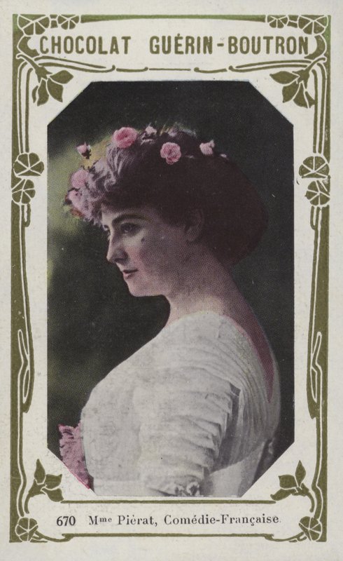 Madam Pierat, Comedie-Francaise (renkli fotoğraf) by French School