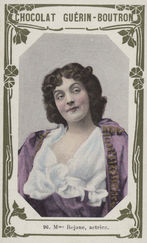 Madam Rejane, actrice (renkli fotoğraf) by French School