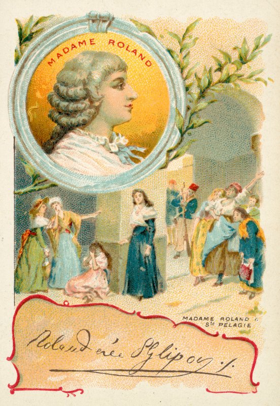 Madam Roland, Fransız Devrimcisi (chromolitho) by French School
