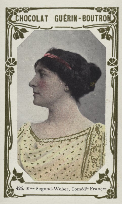 Madam Segond-Weber, Comedie Francaise (renkli fotoğraf) by French School