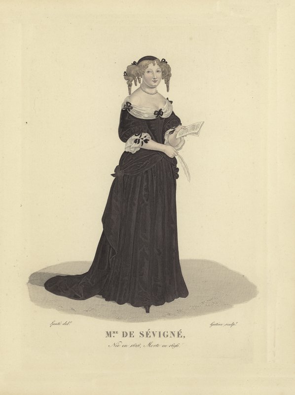 Madam de Sevigne, Fransız yazar by French School
