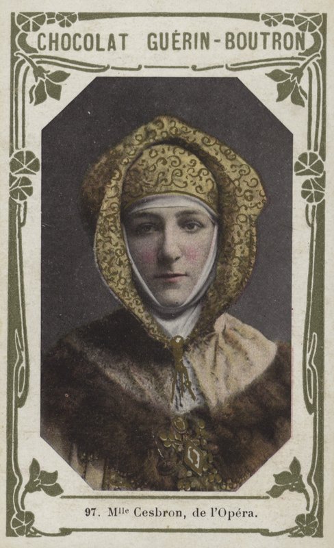 Matmazel Cesbron, de lOpera (renkli fotoğraf) by French School
