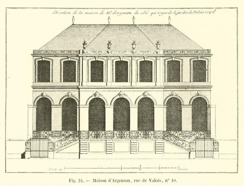 Maison dArgenson, rue de Valois, 10 numara by French School