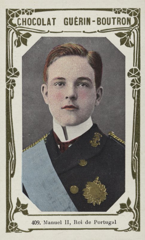 Manuel II, Portekiz Kralı (renkli fotoğraf) by French School