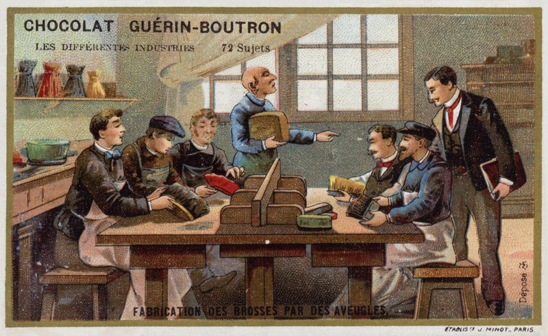 Kör tarafından fırça imalatı by French School
