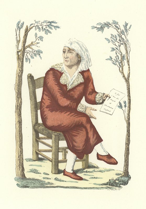 Bir sabahlık içinde Marat by French School