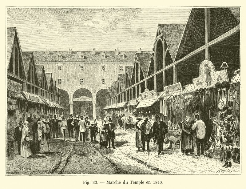 1840 yılında Tapınağın Mart by French School