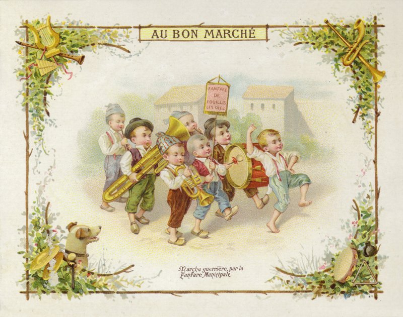 Yürüyen çocuk grubu by French School