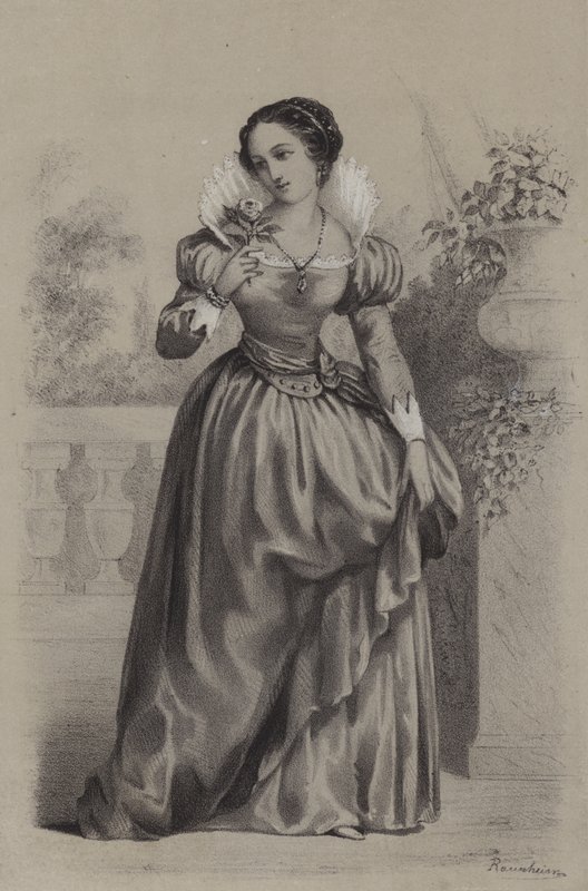 Marguerite Morus, Margaret More, Bayan Roper (gravür) by French School