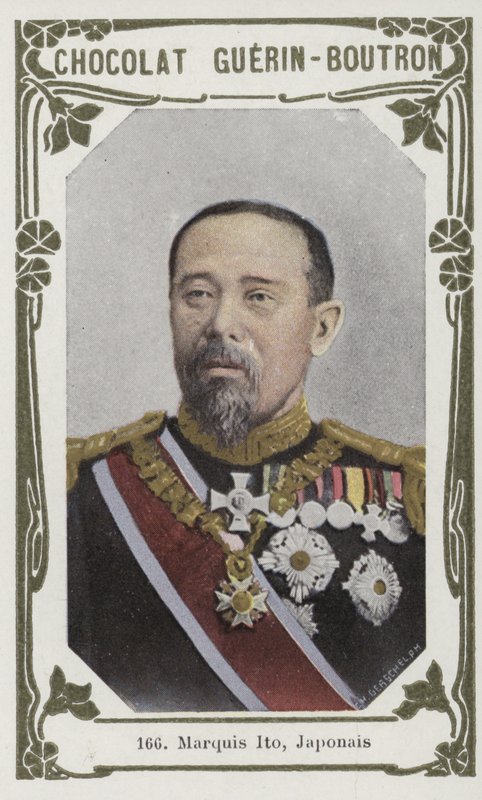 Marquis Ito, Japonca (renkli fotoğraf) by French School