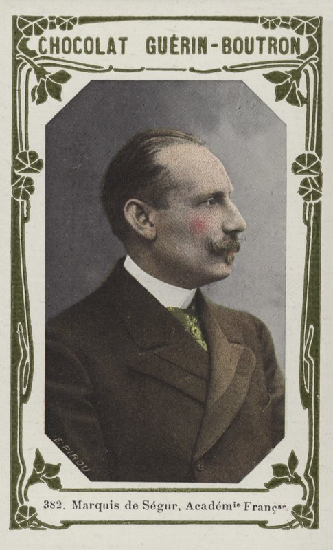 Marquis de Segur, Academie Française (renkli fotoğraf) by French School