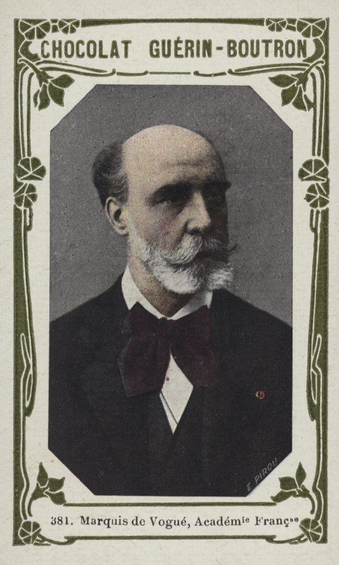 Marquis de Vogue, Academie Française (renkli fotoğraf) by French School