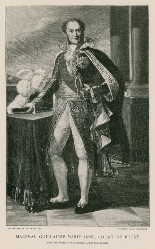 Mareşal Guillaume-Marie-Anne, Brune Kontu by French School