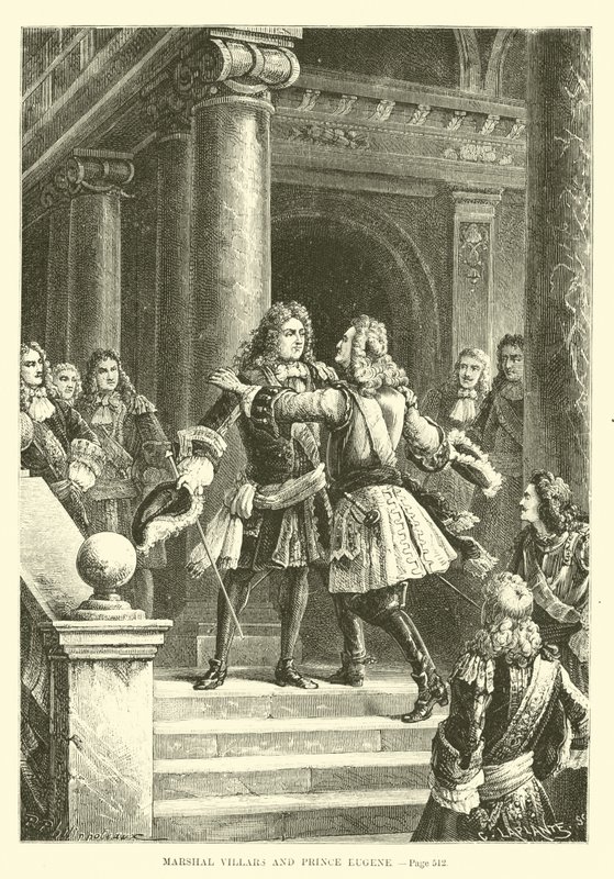 Mareşal Villars ve Prens Eugene by French School