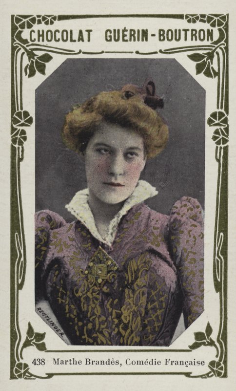 Marthe Brandes, Comedie Francaise (renkli fotoğraf) by French School