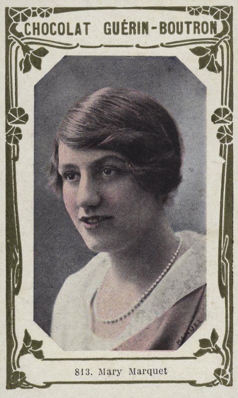 Mary Marquet (renkli fotoğraf) by French School