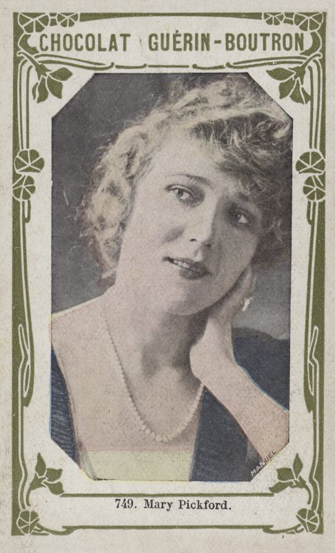Mary Pickford (renkli fotoğraf) by French School
