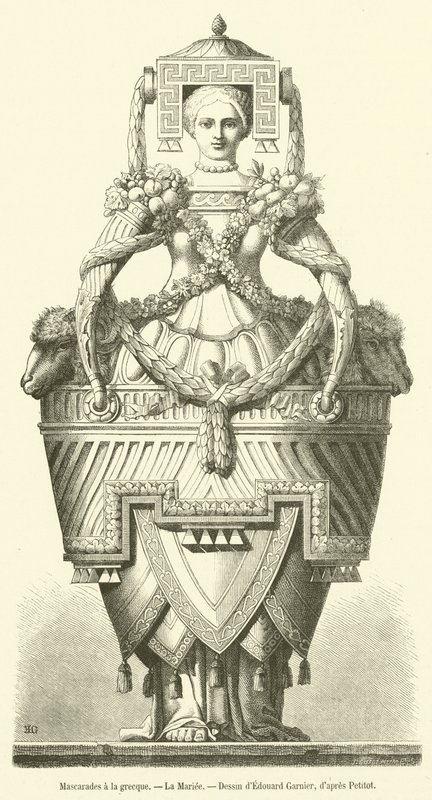 Yunan Masquerades, La Mariee (gravür) by French School