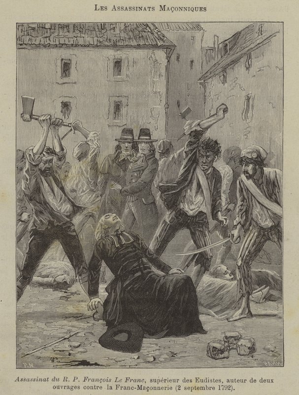 Masonik suikastlar (gravür) by French School