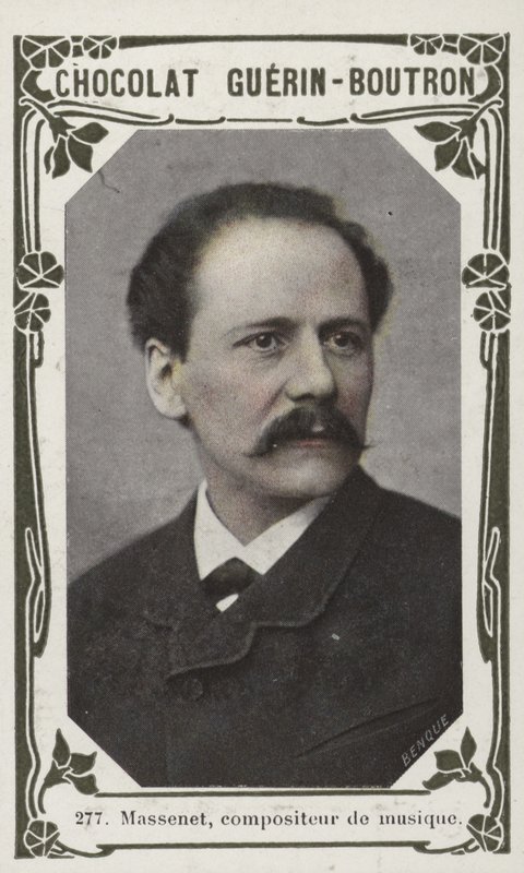 Massenet, müzik bestecisi (renkli fotoğraf) by French School