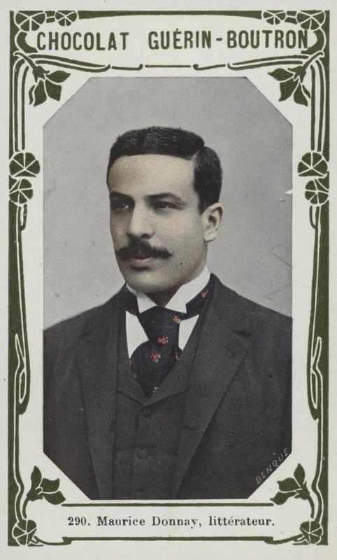 Maurice Donnay, edebiyatçı (renkli fotoğraf) by French School