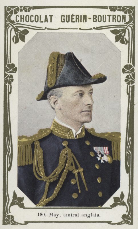 May, İngiliz amiral (renkli fotoğraf) by French School