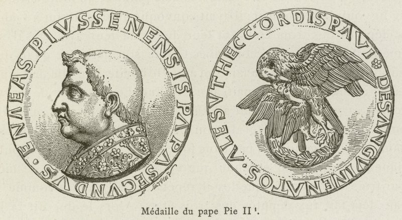 Papa II. Pius Madalyası (gravür) by French School