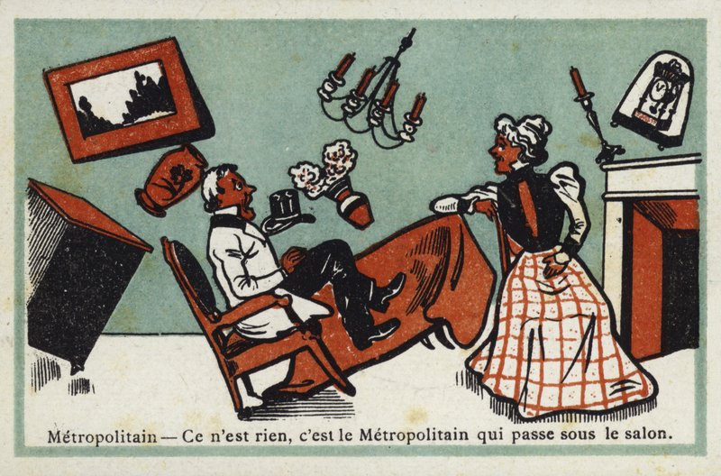 Metro - hiçbir şey, salonun altından geçen Metro by French School