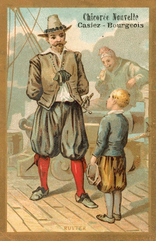Michiel de Ruyter, Hollandalı amiral (kromolitograf) by French School