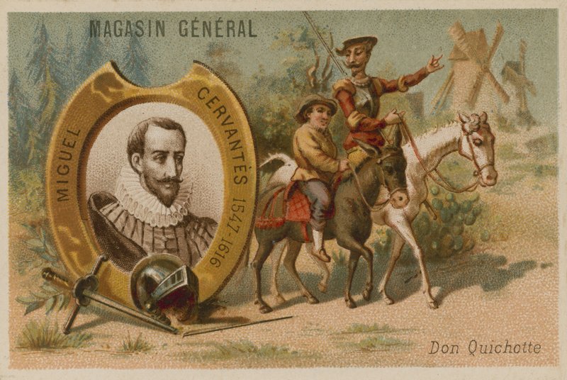 Miguel de Cervantes, İspanyol romancı, şair ve oyun yazarı by French School