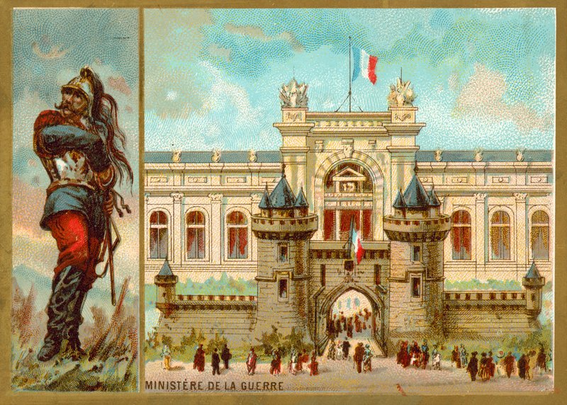 Savaş Bakanlığı, Paris (chromolitho) by French School