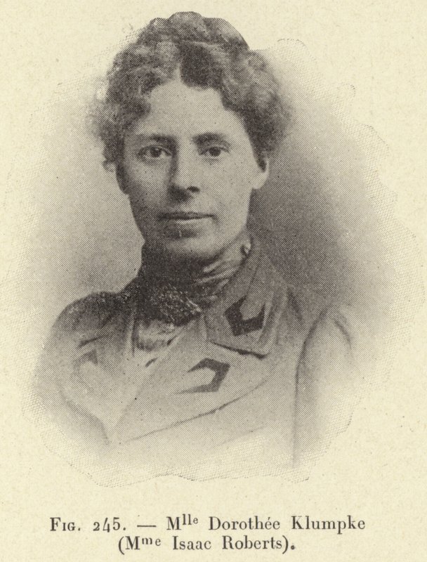 Mlle Dorothee Klumpke (Bayan Isaac Roberts) (gravür) by French School