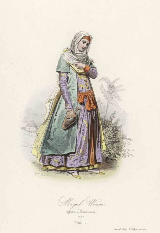 Moğol kadın by French School
