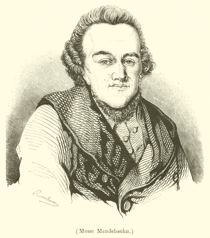 Moise Mendelssohn (gravür) by French School