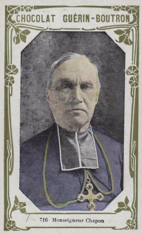Monsenyör Chapon (renkli fotoğraf) by French School