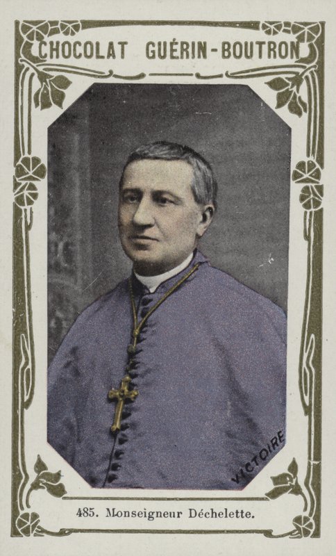 Monsenyör Dechelette (renkli fotoğraf) by French School