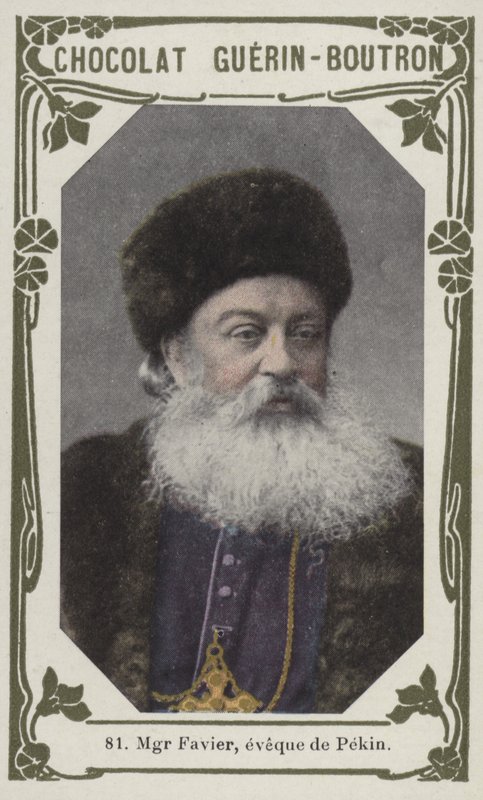 Monsenyör Favier, Pekin Piskoposu (renkli fotoğraf) by French School