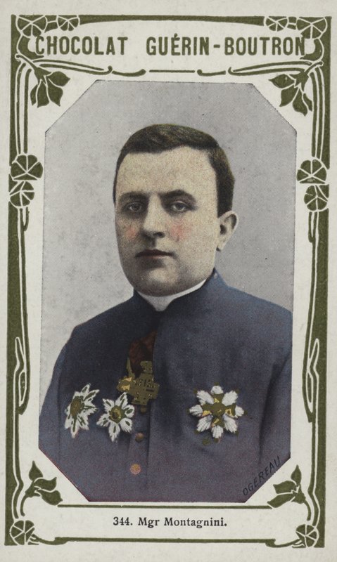 Monsenyör Montagnini (renkli fotoğraf) by French School