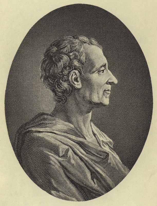 Montesquieu (fotogravür) by French School