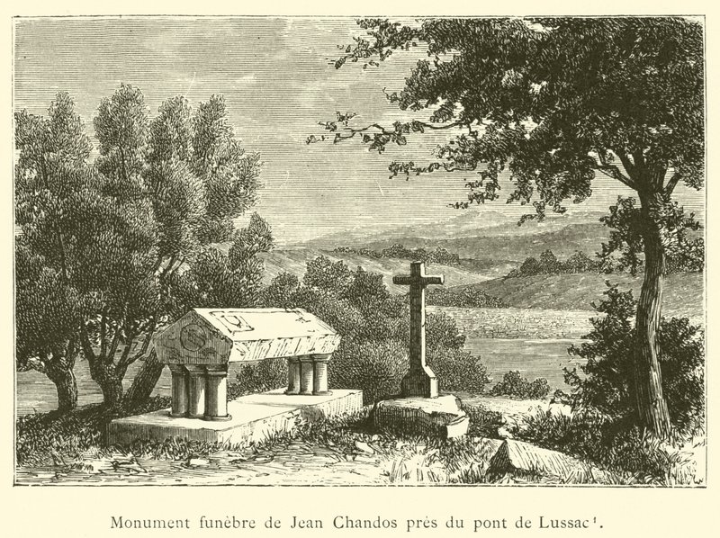 Lussac köprüsü yakınında Jean Chandos