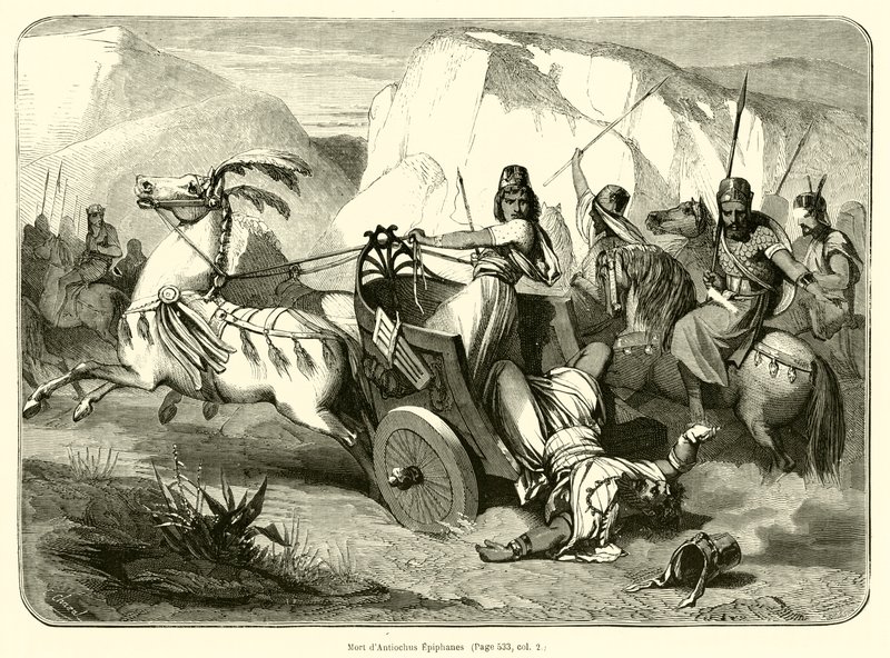 Mort de Antiochus Epiphanes (gravür) by French School