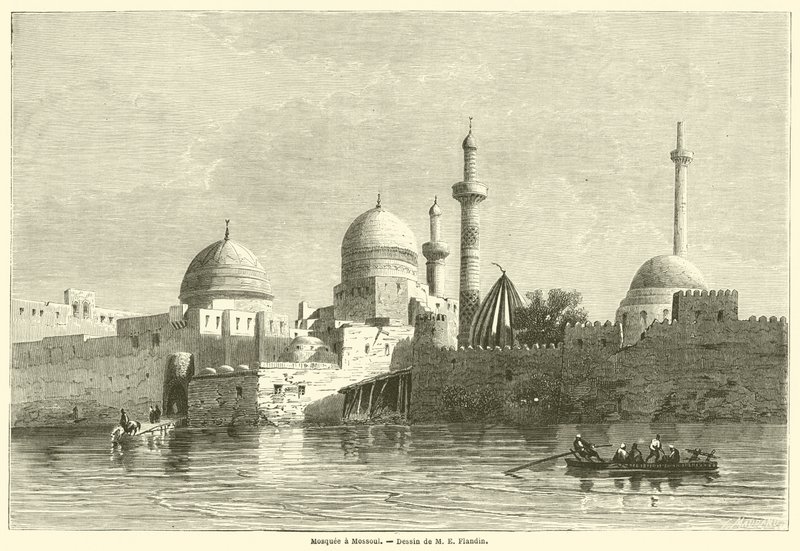 Mosquee a Mossoul (gravür) by French School
