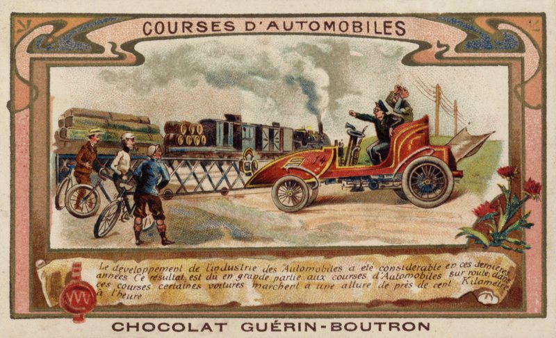 Motor yarışları (chromolitho) by French School