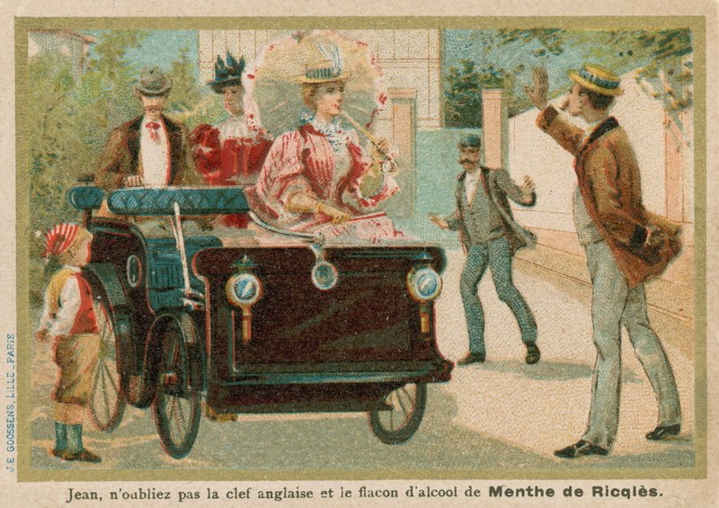 araba sahnesi by French School