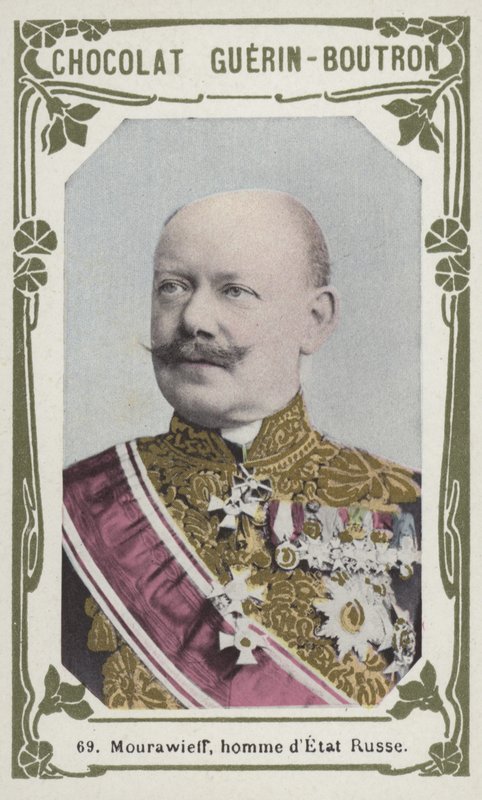 Mourawieff, Rus devlet adamı (renkli fotoğraf) by French School