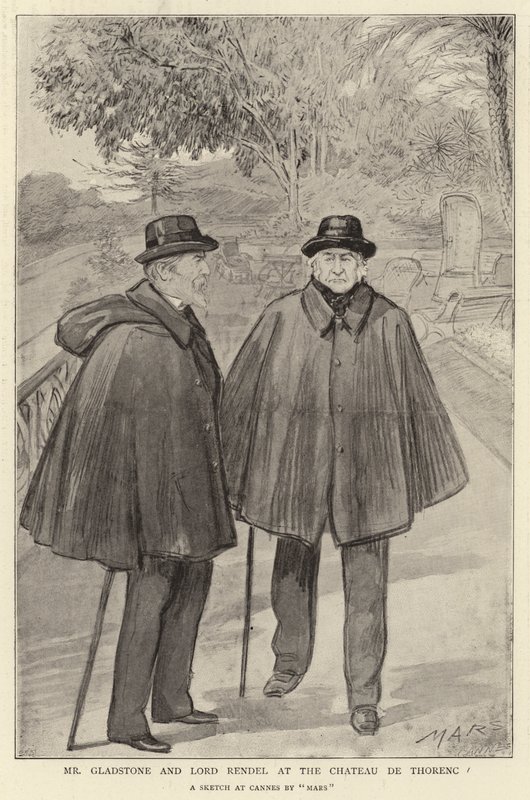 Bay Gladstone ve Lord Rendel, Chateau de Thorenc
